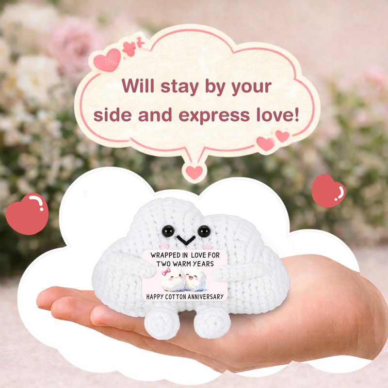 2 Year Cotton Anniversary Crochet Gifts for Him Her 2nd