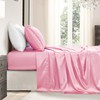 GOLAL Satin Sheets Queen Size - 4 Pieces Luxury Silky