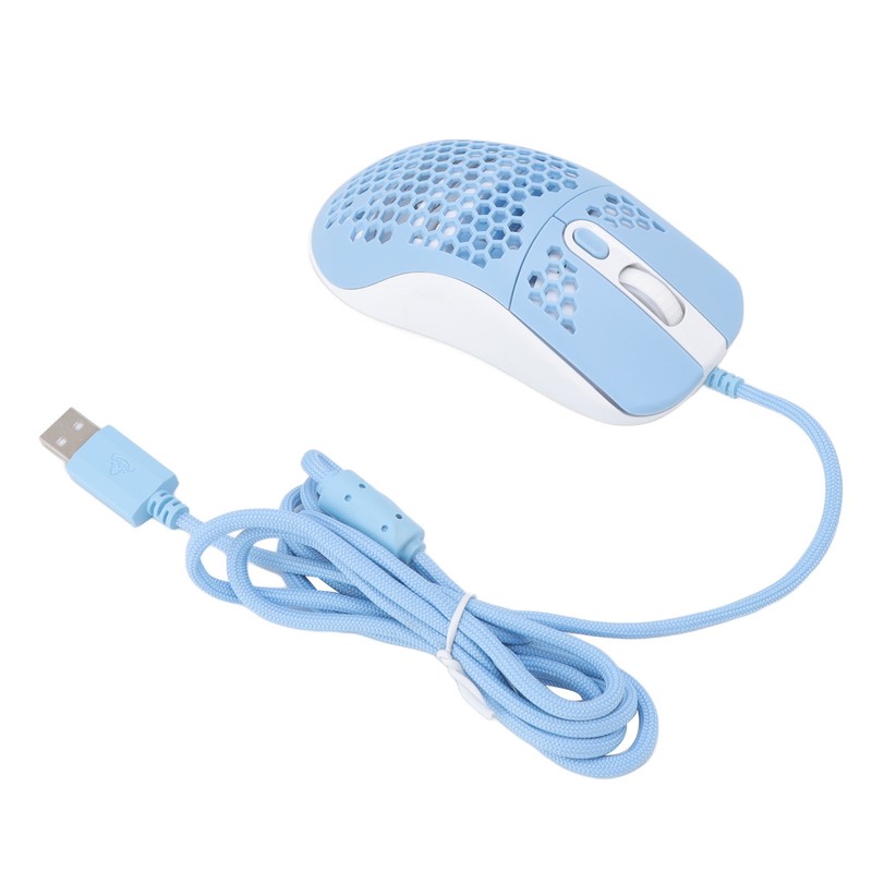RGB Mouse Cellular Hollow Design Lightweight Wired Backlight 12000DPI 6