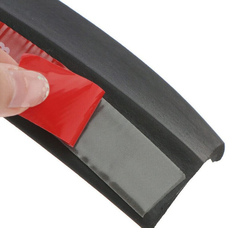 Universal 2.5M/8.2Ft Car Front Bumper Lip Splitter Spoiler Rubber Skirt