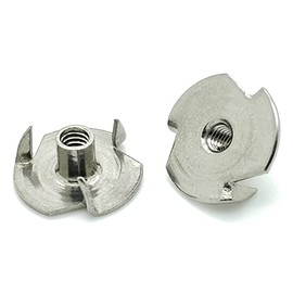 BCP Fasteners 25 Qty #8-32 x 1/4" Stainless Steel Three Prong Tee Nuts (BCP1019)