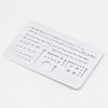 Radite LDTI-TEP-15 Letter Eraser Template TECHNICAL ERASER PLATE WHITE