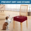 Smiry Waterproof Seat Covers for Dining Room Chairs Set of