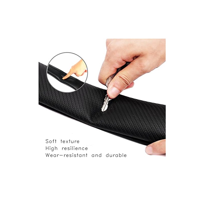 QOMAGO Carbon Fiber Texture Seat Belt Cover - Soft &