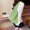 Clapoyis Large Capacity Knit Tote Bag, Shoulder Bag, Crochet
