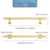 9BUILD 10 Pack 6.3 Inch Cabinet Pulls - Brushed Gold