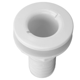 Thru Hull Fitting, 1‑1/2in Plastic Marine Thru Hull Exhaust Fittings Boat Through Hull Connection Boat Drain Outlet Plug for Boats Marines(white) Boat/Yacht Spare Parts