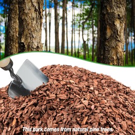 18qt Organic Orchid Potting Bark -Natural Mulch for Potted Plants, Root Development of Orchid Plants and Garden Soil Amendment Mix