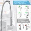 44inch Commercial Sink Hose with Grip Handle & Spring, Replacement