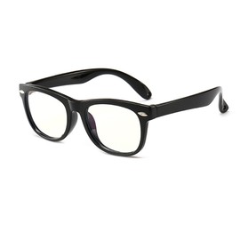 JUSLINK Blue Light Glasses for Kids Girls and Boys Age 1-8 (Black)