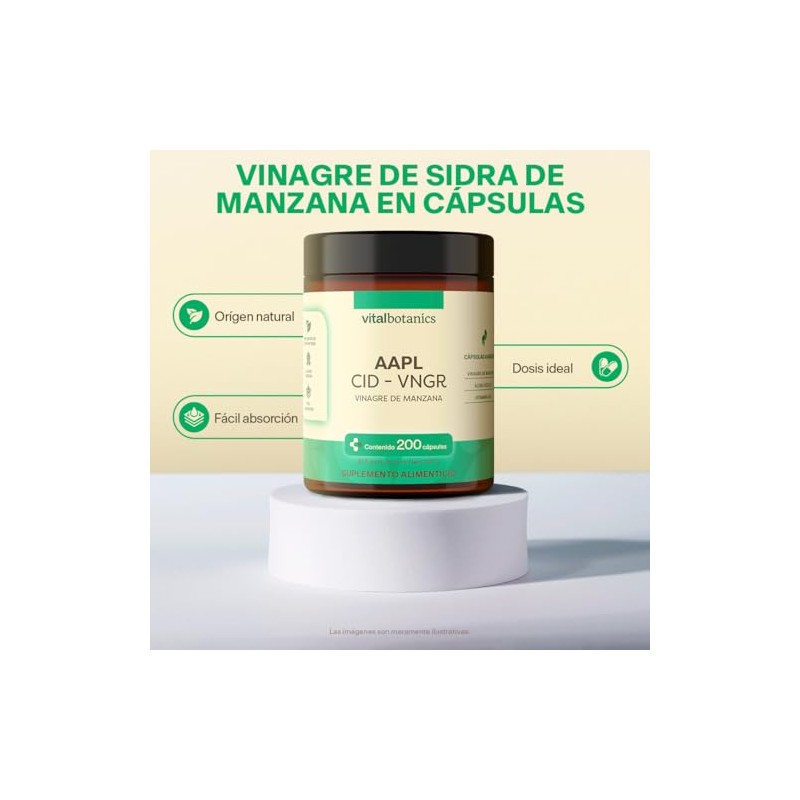 Vinagre de Cidra de Manzana con Ácido Fólico y Vitamina