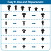 VooGenzek 200 PCS 6 Types Car Body Rivets Mounting Kit,