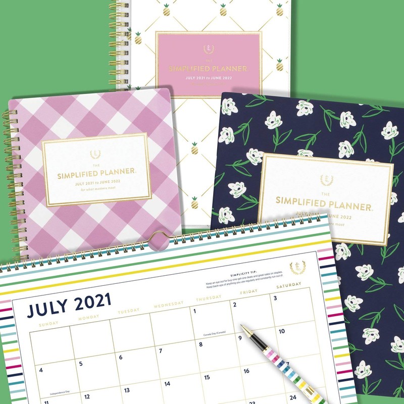 AT-A-GLANCE Academic Wall Calendar 2021-2022, Simplified by Emily Ley for
