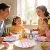 FULJOOY 24 Pack Easter Pre Rolled Cutlery Silverware Utensil Set