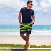 CUTEDWARF Men's Board Shorts Jamaican Flag Swim Trunks Summer Beach