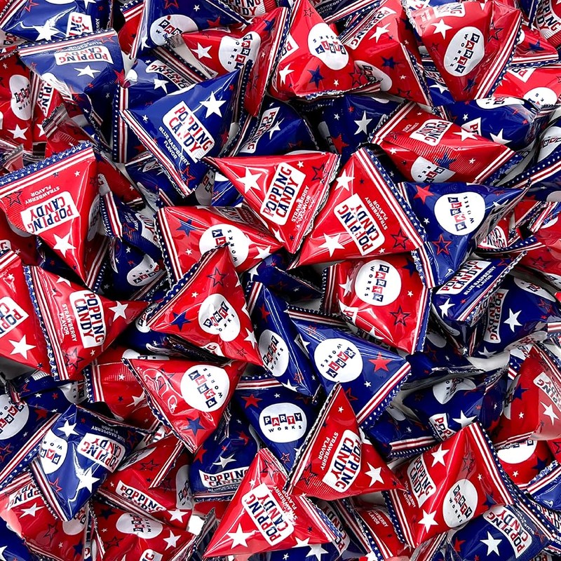 PartyWorks Patriotic Candy - 40 Count Bag - Popping Rocks