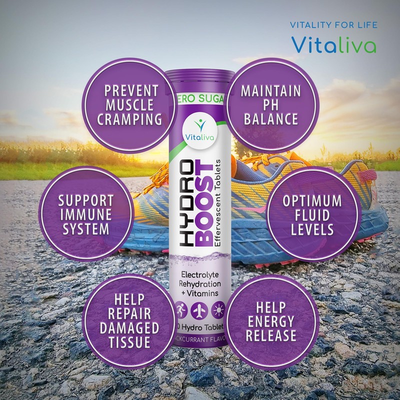 Vitaliva Hydro Boost - Electrolyte Rehydration with Essential Vitamins |