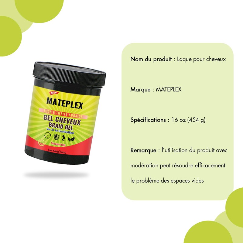 Mateplex Gel & Gele für lockiges Haar – langer Halt,