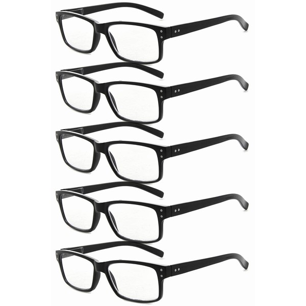 Eyekepper Eyekepper 5 Pack Reading Glasses for Men Spring Hinges