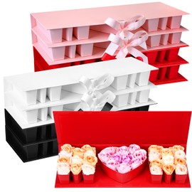 Saypacck 8 Pieces Mother's Day Boxes Mom Flower Boxes for Arrangements Empty Mom Letter Shaped Gift Boxes for Flower Strawberries Packaging DIY Craft Birthday Party(Multicolor)