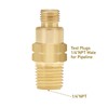 Roastove Brass Gauge Adaptor 1/4 NPT Female,2-1/2 OAL x 1-2/5"