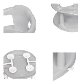 Lorelli Happy Bubbles Baby Bath Seat Non-Slip Base High Back Pink