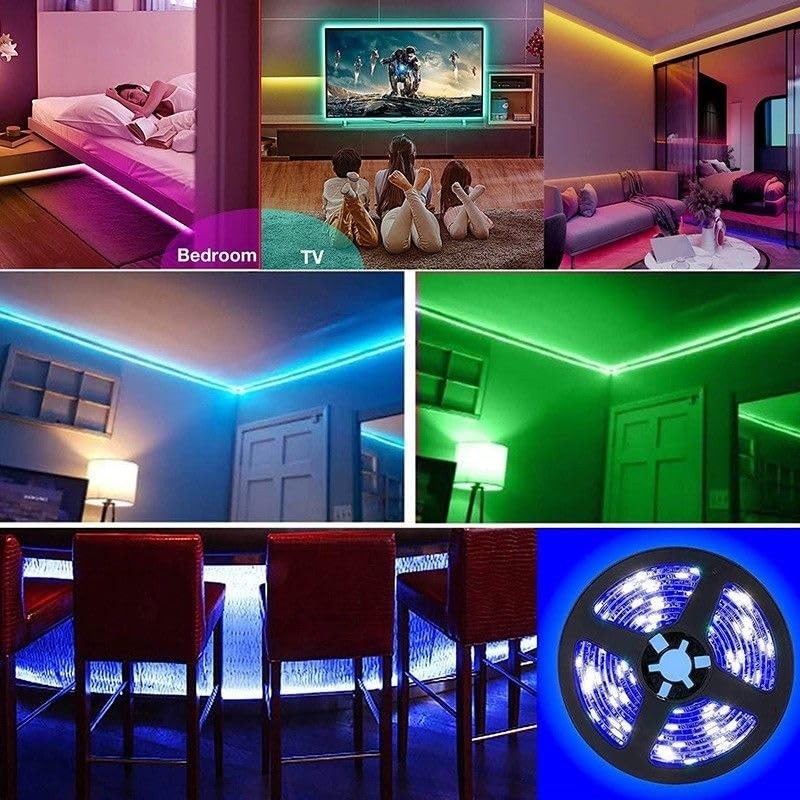 Diuturnous RGB LED Rope Light with Remote Control for Home