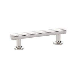 Emtek 86454 Freestone Cabinet Pull Polished Nickel (4" Centers)