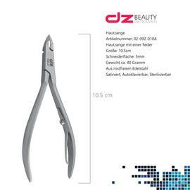 DZ Cuticle Nippers – Extremely Sharp Cuticle Nippers Manicure Pedicure Tool Made of Stainless Steel