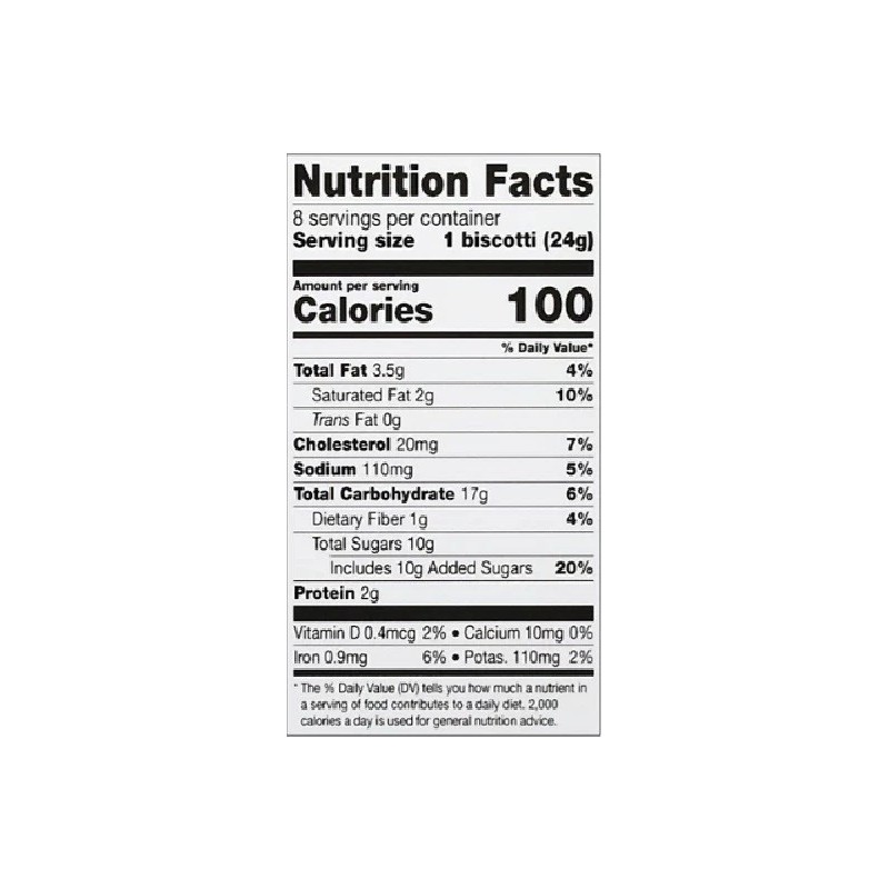 Nonni's Bakery Cookies & Creme Biscotti Rich Dark Cocoa 6.88