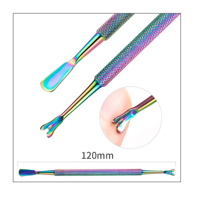 Cuticle Trimmer with Cuticle Pusher - 4 Pack Stainless Steel