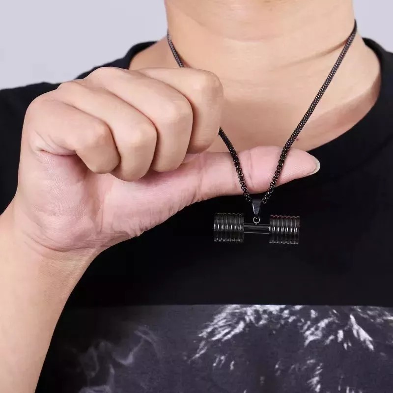 Jextech Cadena Y Dije De Pesa Mancuerna Gym Fitness Crossfit