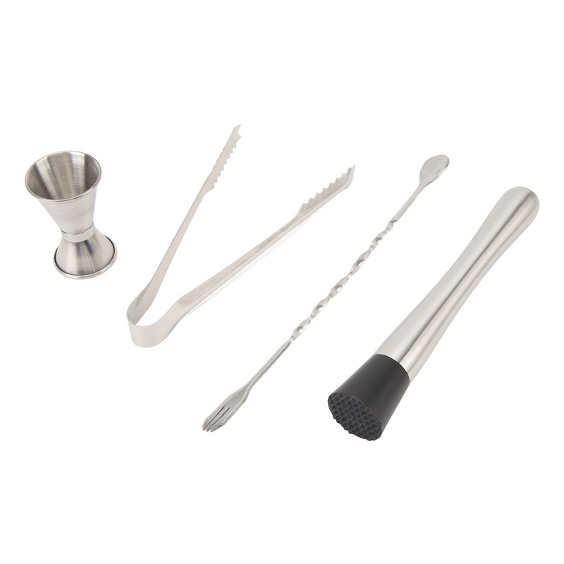 Bartender Kit Bar Tool Set Stainless Steel Cocktail Jigger Muddler