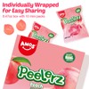 AMOS Peelerz Peach Gummy Candy, Peelable Fruit-Shaped Candy, 10 Snack