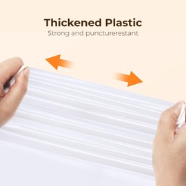 HHOLOVE Self Cleaning Litter Box Liner (60 Count), 60L Automatic Litter Box - Extra Large, No More Scoop, Anti-Pinch for Cats 3-22lbs, Advanced Odor Control (Pink)