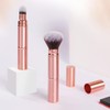 Ipetboom Travel Makeup Brush Set 3pcs Retractable Blush Brushes for