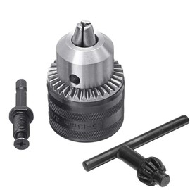 Mesee 1.5-13mm Capacity Drill Chuck Adapter Quick Change Converter with 1/4" Hex Shank, 1/2-20UNF Mount Impact Driver Bits Chuck Conversion with Chuck Key