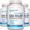 Puregen Gas Relief Simethicone 125 mg 120 Softgels 3Pk