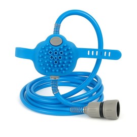 Dog Shower & Grooming Glove – 2-in-1 Pet Bathing Tool with Hose & Faucet Adapters – Indoor/Outdoor Sprayer for Dogs & Cats