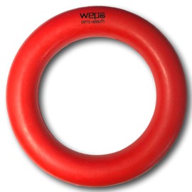 WEPO Puller Ring Dog Diameter 15 cm Red - Toy Dog Activity - Tug Toy Dog - Dog Toy - Rings Training for Puppies, Small and Large Dogs - Load Capacity & Healthy Teeth