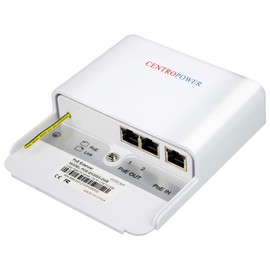 CENTROPOWER 3 Port Outdoor POE Switch/Extender/Booster, 30W 48V 10/100/1000Mbps,POE Passthrough Switch，Ethernet Extender，PoE Repeater,Comply with IEEE 802.3af/802.3at