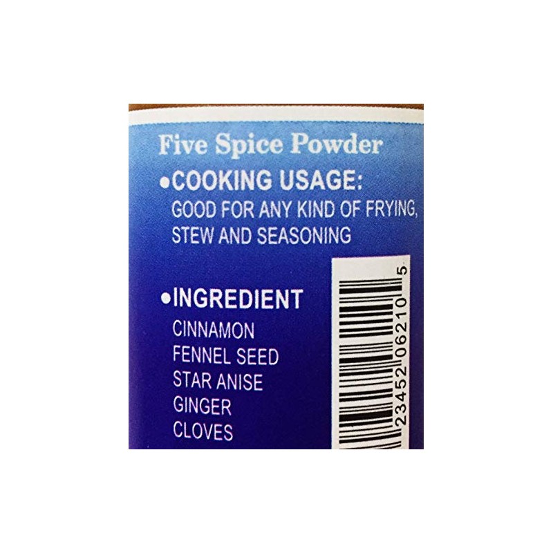 Oriental Mascot Five Spice Powder (1.1 oz) and one soy