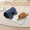 MEOWSAN Felt Cat Scratching Pad & Tunnel Sisal Mat Combo