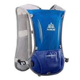 AONIJIE 5L Outdoor Sport Multifunctional Camping Backpack Cycling Running Climbing Hiking Hydration Vest Pack (Blue-only Vest, OneSize)