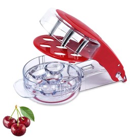 Cherry Pitter Removes Kernels Quickly and Easily - Pitted Cherries in Seconds
