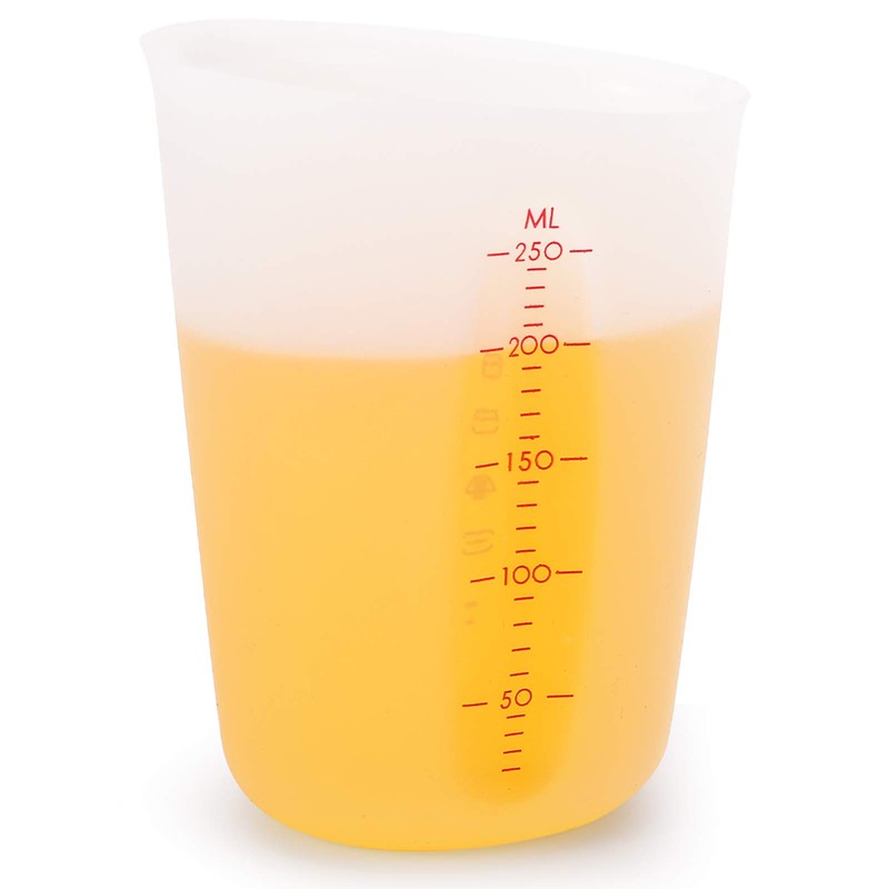 Hedume Set of 4 Silicone Flexible Measuring Cups with Marking,