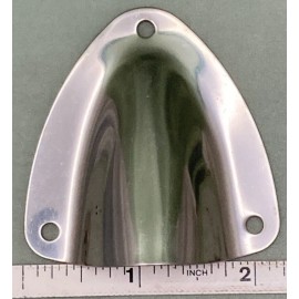 Unbranded QTY 2 NEW CLAMSHELL VENT COVER BOAT SILVER 3-HOLE 2.5" X 2.25" OD