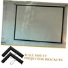 KICHOUSE 2pcs Wall Projector Screen Bracket Shaped Mount Kit for