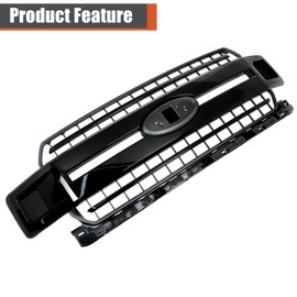 labwork Front Bumper Grille Upper Glossy Black Mesh Replacement for F150 XL XLT 2018-2020 JL3Z-8200