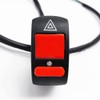 VOANZO 2PCS Warning Double Flashing Light Switch Motorbike Handlebar Switch